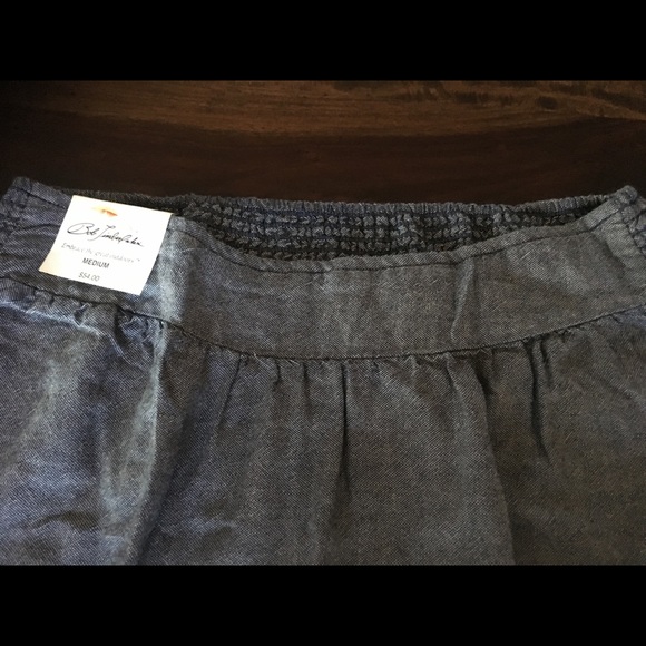 New Soft chambray Bob Timberlake skirt embroidery - Picture 2 of 6